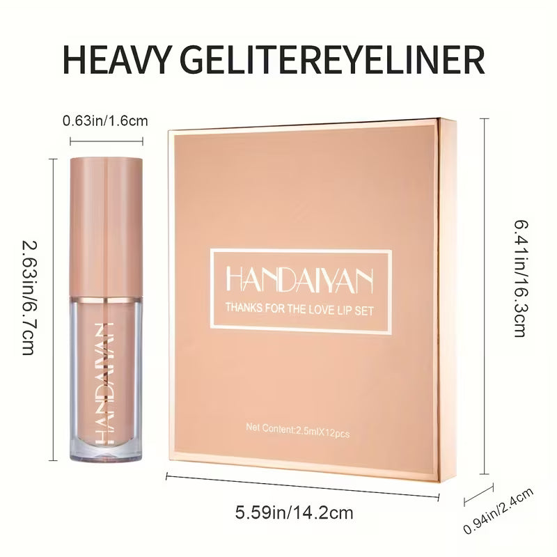 Velvet Matte Liquid Lipstick Set – 12 Long Lasting Shades