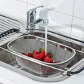 Stainless Steel Colander Oval Shape Big Size