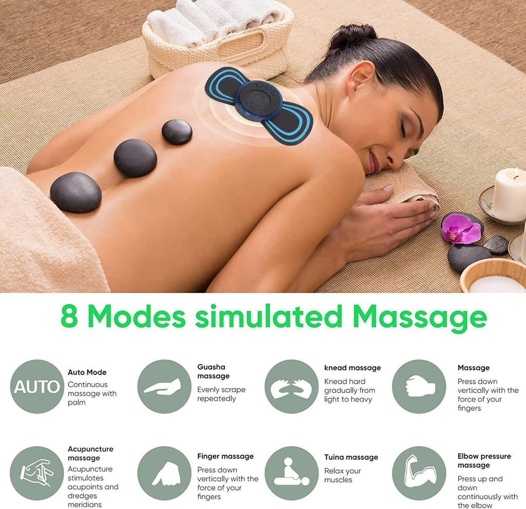 Mini Electric Body Massager  Targeted Relief. Total Relaxation. Anytime.  8 Massage Modes, 19 Strength Levels, Rechargeable