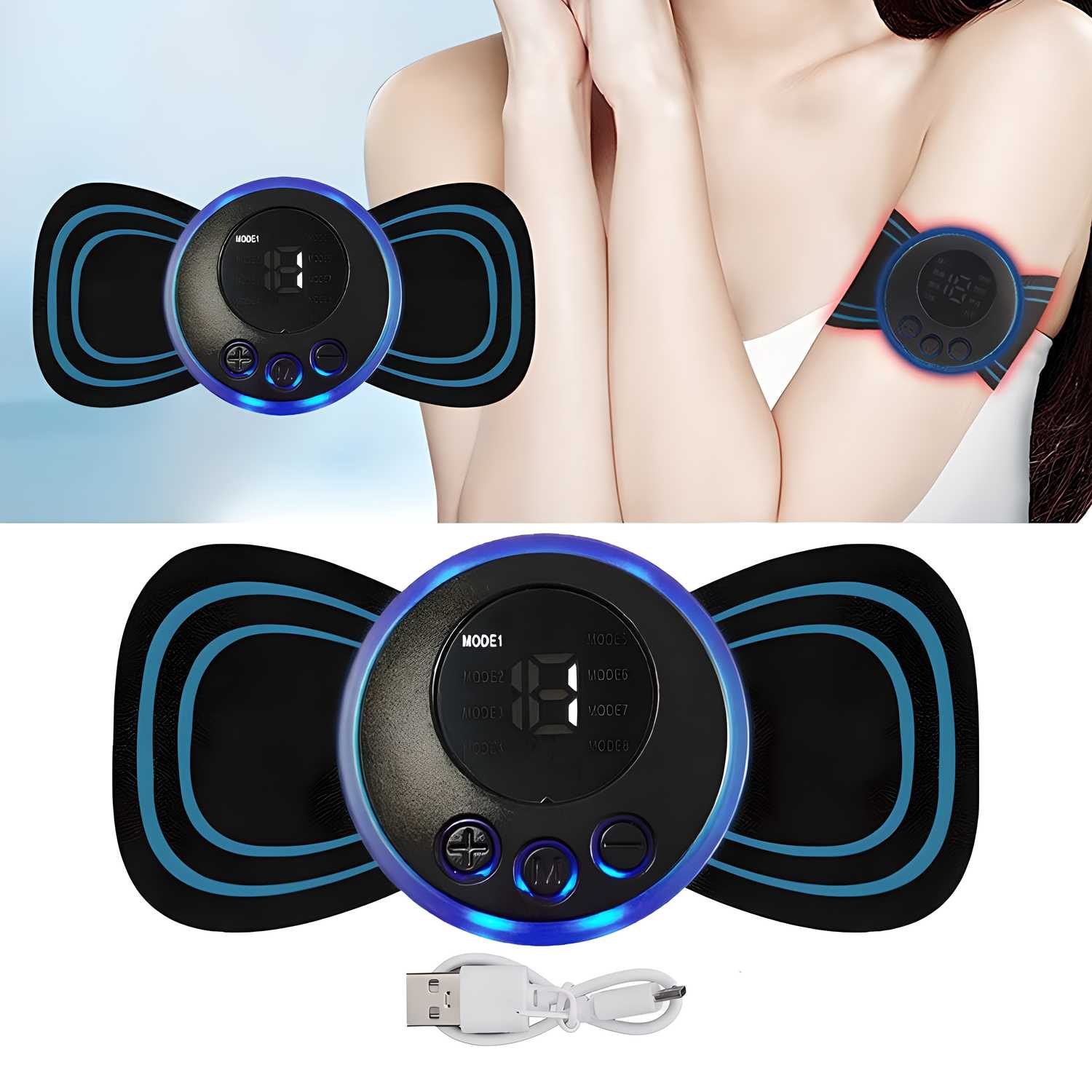 Mini Electric Body Massager  Targeted Relief. Total Relaxation. Anytime.  8 Massage Modes, 19 Strength Levels, Rechargeable