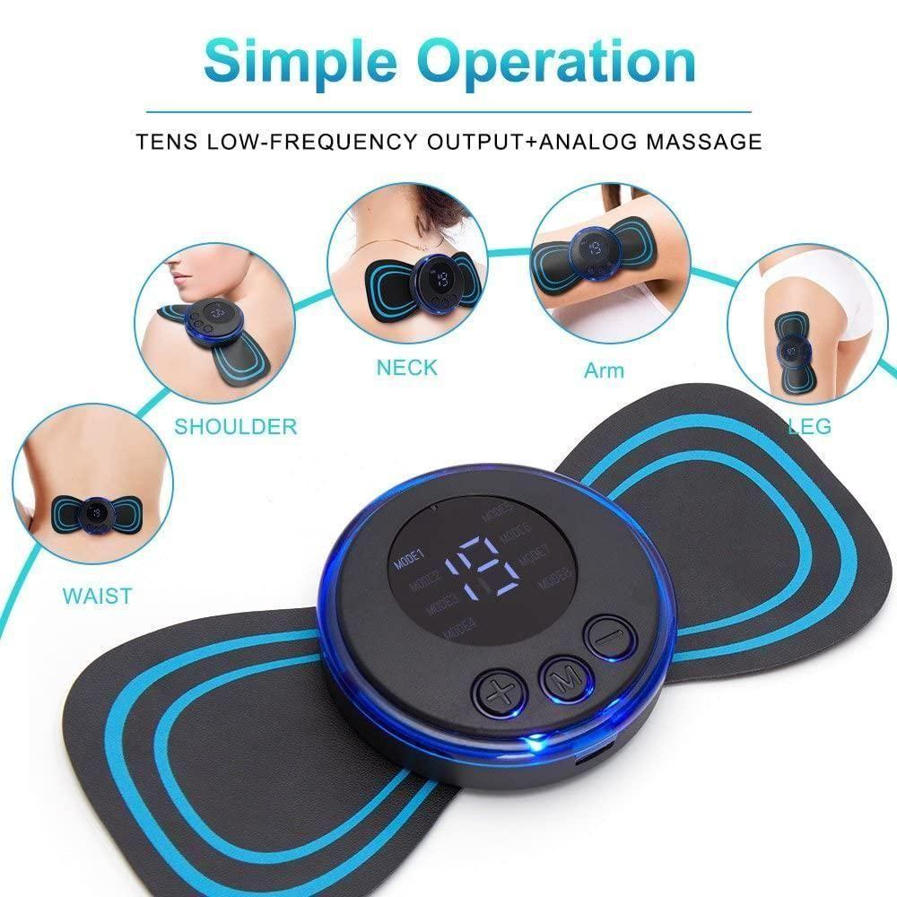 Mini Electric Body Massager  Targeted Relief. Total Relaxation. Anytime.  8 Massage Modes, 19 Strength Levels, Rechargeable